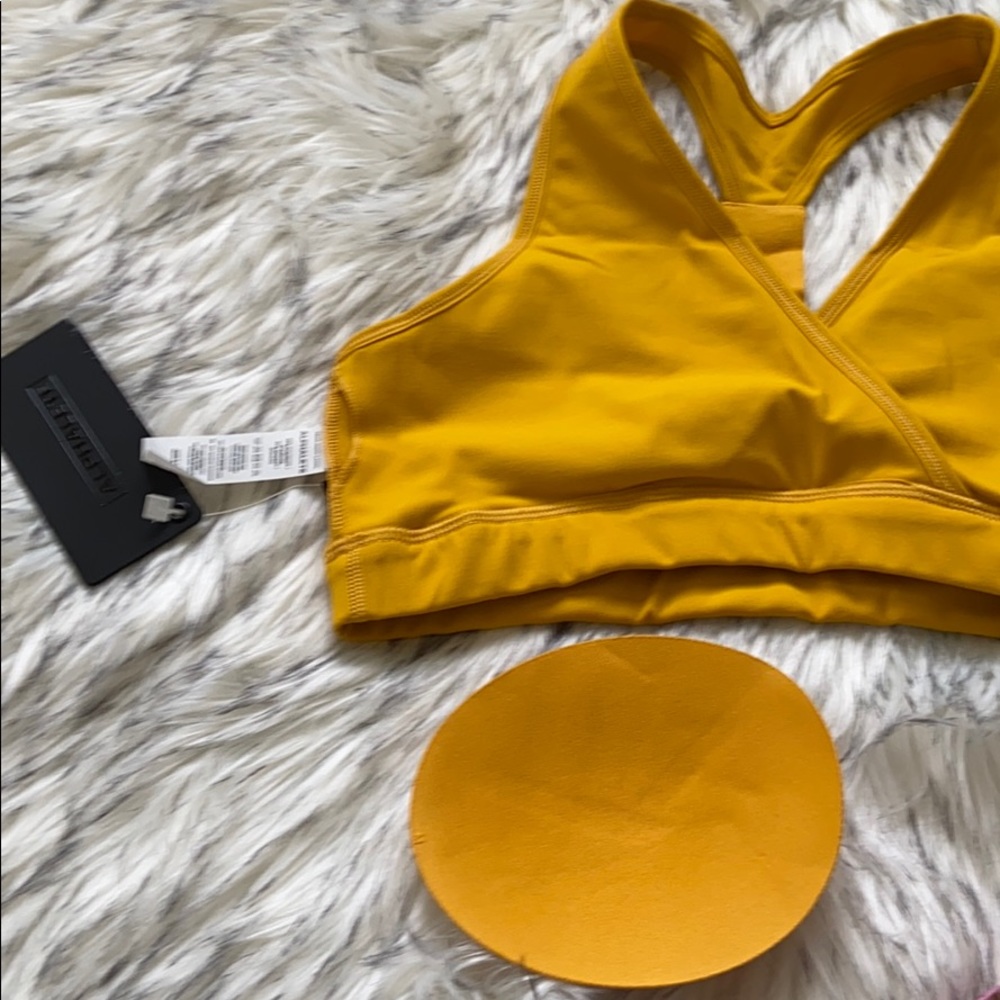 Alphalete Surface Laser Cut Wrap Bra - Golden Hour - Picture 10 of 13